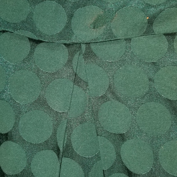 💤👋Green silk skater dress key hole back opening - Picture 5 of 5